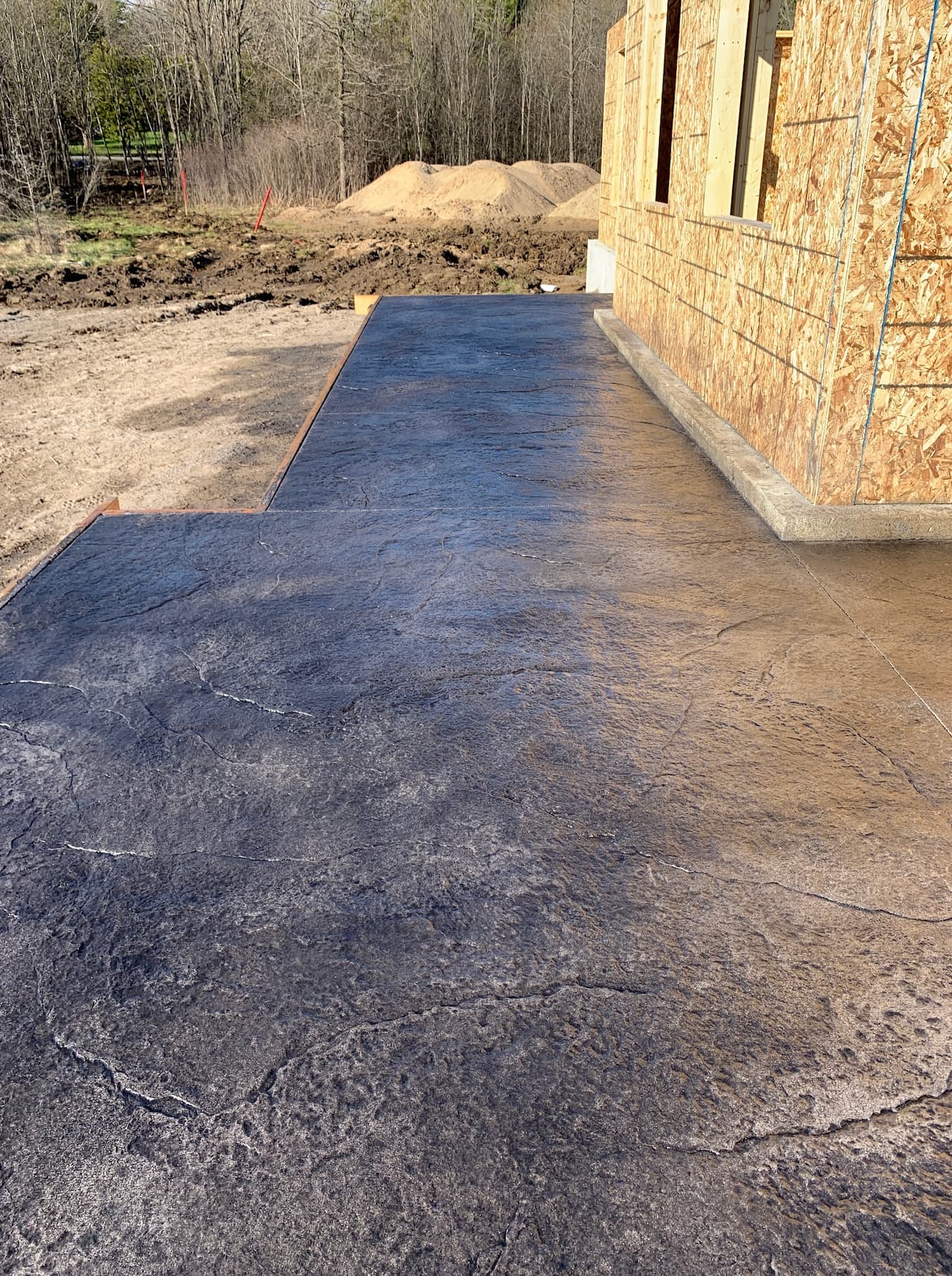 Side Yard Stamped Walkway